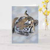 Het wenskaart Banda van de tijger van Kanha Kaart (Gele Bloem)