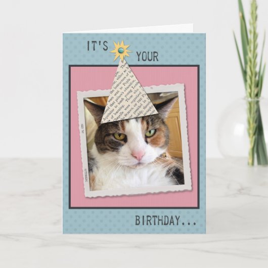 Het Wenskaart Cat Birthday bekijken Kaart (Voorkant)