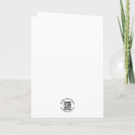 Het Wenskaart Chickadee Song Kaart (Achterkant)