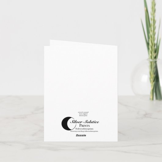 Het Wenskaart Crow Kaart (Achterkant)