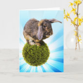 Het Wenskaart die van BunnyLuv Twink kenmerken Kaart (Gele Bloem)