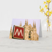 het Wenskaart Duomo - Milano, Italië Kaart (Gele Bloem)
