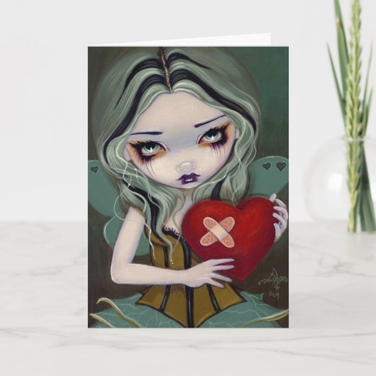 Het Wenskaart "herstellend van een Gebroken Hart" Feestdagen Kaart (Voorkant)