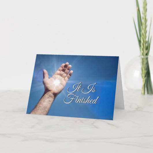 Het Wenskaart is voltooid Kaart (Voorkant)