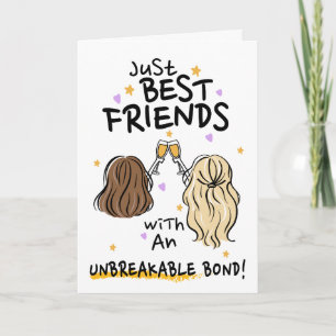 Het Wenskaart "Just Best Friends"