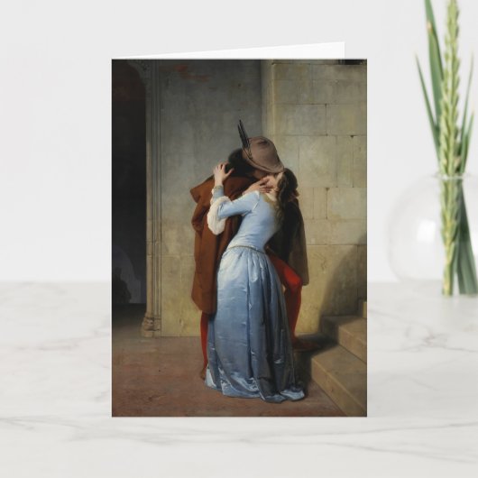 Het wenskaart Kiss / Il Bacio Kaart (Voorkant)