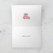 Het Wenskaart met de kerstboom thuis brengen Kaart (Binnen)