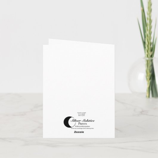 Het Wenskaart Moth en Flame Kaart (Achterkant)