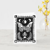 Het Wenskaart Moth en Flame Kaart (Gele Bloem)