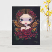 "Het Wenskaart nam van de Fee" toe Kaart (Gele Bloem)