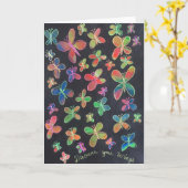 Het Wenskaart "ontdek van Uw Vleugels" Kaart (Gele Bloem)