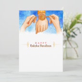 Het Wenskaart Raksha Bandhan koppelen Kaart (Staand voorkant)