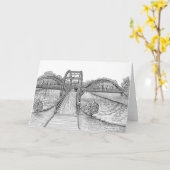 Het wenskaart Tridge - kunst door Maggie LaNoue Kaart (Gele Bloem)