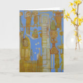 Het wenskaart Unbuilders Kaart (Gele Bloem)