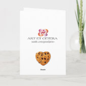 Het Wenskaart Valentijn van de Chocoladeschilfer Feestdagen Kaart (Achterkant)