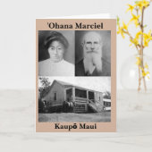 het Wenskaart van ʻOhanaMarciel Kaart (Gele Bloem)