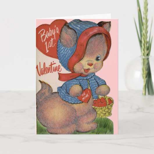 Het Wenskaart van 1st Valentijn van de baby Feestdagen Kaart (Voorkant)