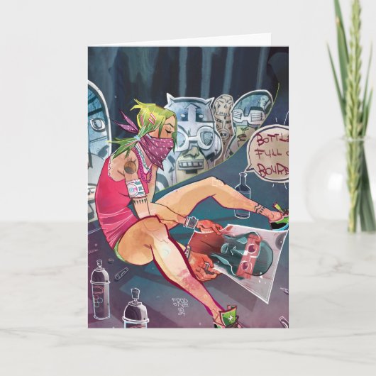 Het Wenskaart van aardwormen Kaart (Voorkant)