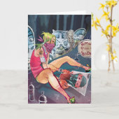 Het Wenskaart van aardwormen Kaart (Gele Bloem)