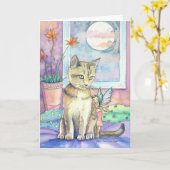 Het Wenskaart van Abyssinian en van de Fee Kaart (Gele Bloem)