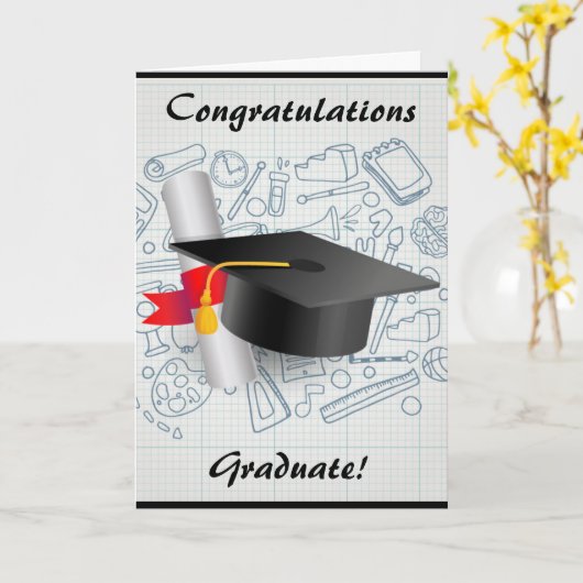 Het Wenskaart van afstuderen Kaart (Gele Bloem)