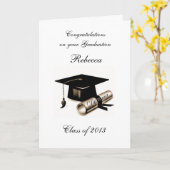 HET WENSKAART VAN AFSTUDEREN KAART (Gele Bloem)