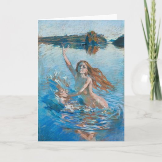 Het wenskaart van Aino van gallen-Kallela Kaart (Voorkant)