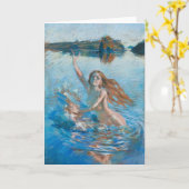 Het wenskaart van Aino van gallen-Kallela Kaart (Gele Bloem)