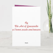 Het wenskaart van akeleien kaart (Achterkant)