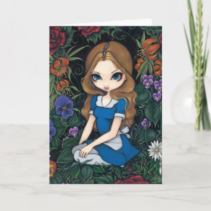 Het Wenskaart van "Alice en van de Bloemen" Kaart