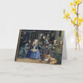 Het Wenskaart van "Alice en van Las Meninas" Kaart (Gele Bloem)