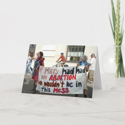 Het Wenskaart van Antitheist Kaart (Voorkant)