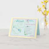 Het Wenskaart van April van de Ram Kaart (Gele Bloem)