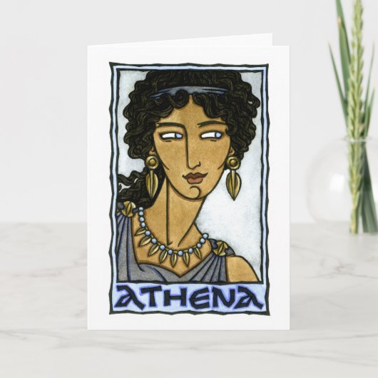 Het Wenskaart van Athena Kaart (Voorkant)