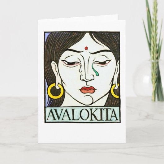 Het Wenskaart van Avalokita Kaart (Voorkant)