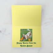 Het Wenskaart van Basset Hound Pasen Feestdagen Kaart (Binnen)