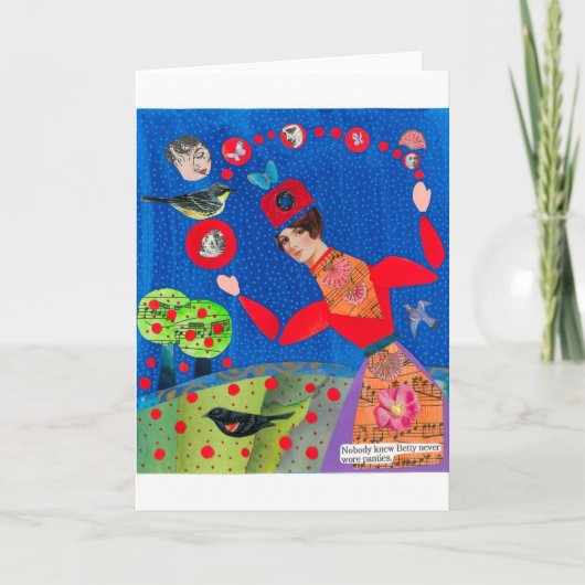 Het Wenskaart van Betty Kaart (Voorkant)