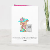 Het Wenskaart van Bingo van de verjaardag Kaart (Achterkant)