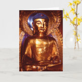 Het Wenskaart van Boedha van de Tempel van Boom Kaart (Gele Bloem)