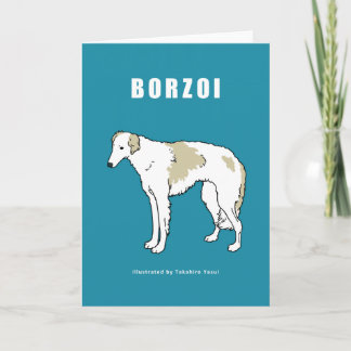 Het Wenskaart van Borzoi Kaart