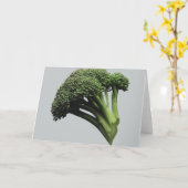 Het Wenskaart van broccoli, witte inbegrepen Kaart (Gele Bloem)