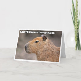 Het wenskaart van Capybara van Unfunny Kaart