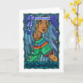 Het Wenskaart van Chalchiuhtlicue Kaart (Gele Bloem)