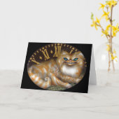 Het Wenskaart van Cheshire "van de Klok" Kaart (Gele Bloem)