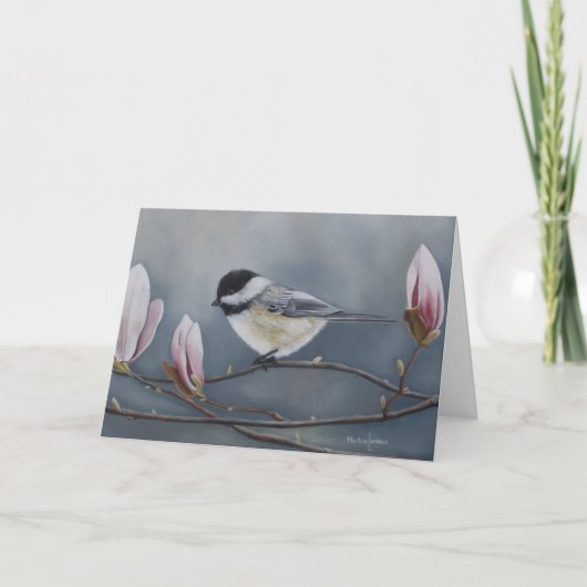 Het Wenskaart van Chickadee Kaart (Voorkant)