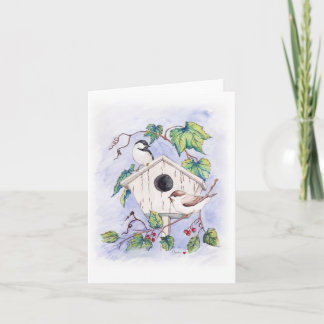 Het Wenskaart van Chickadee (Spatie binnen) Kaart