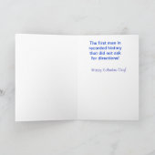 Het Wenskaart van Christoffel Colombus - Kaart (Binnen)