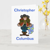 Het Wenskaart van Christoffel Colombus - Kaart (Gele Bloem)
