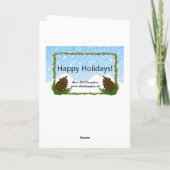 Het Wenskaart van Claus van de ambtenaar Feestdagen Kaart (Achterkant)