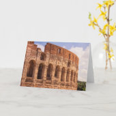 Het Wenskaart van Colosseum Rome Kaart (Gele Bloem)